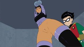 18titans episode 23 - pussy fucking of blackfire - no commentary