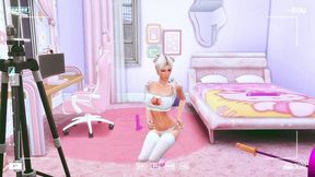 perverted stepdaughter checks deep throat in front of the camera for her stepfather sims me hentai animation