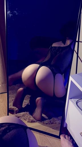 Passionate Lingerie Moments by the Mirror