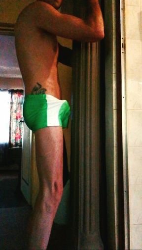 Saloh Cin Ramming His Rock Hard Cock Against A Concrete Pillar