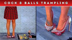 Castrating Your Balls Under My Candy Crush Heels (137) - Split Cam - Cock Trample Trampling CBT Shoe Crush Fetish