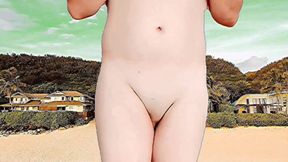 Lovely Femboy Holding Hat While Hair Blows in Wind