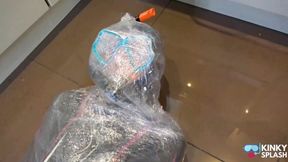 Mummified in Wetsuit and Snorkel - AVI