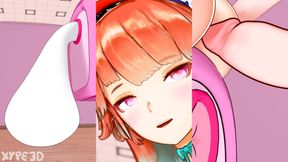 VTubers Takanashi Kiara & Mori Calliope in Futanari Live Stream [Xype3D]