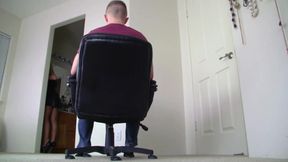 Femdom Chair Tied Man