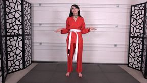 SNOW ANGEL EARNS HER YELLOW KARATE BELT