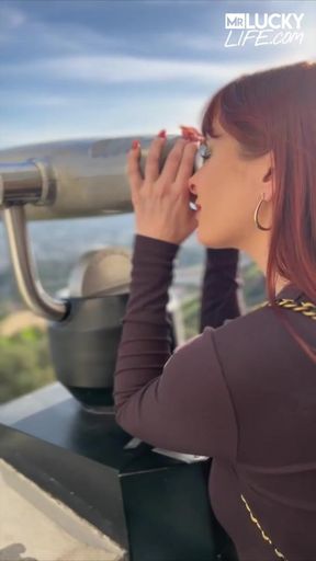 Observe The Outer Space With Lovely Babe Odette Fox