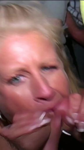 Blonde Big Tits MILF Robin Ryder Is a Dogging Cock Sucking Whore