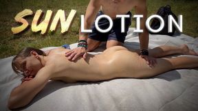 Lotion on my body, with a little help (4K)