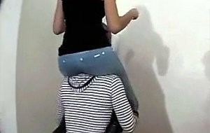 Piggyback the black pony girl