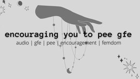 encouraging you to **** audio gfe