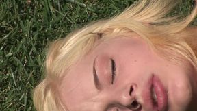 Banged hot cheerleader in my garden!