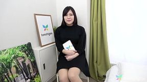 Manami Takashima unveils her shaved pussy&#x270C; &mdash;  fingers her wet pink hole &mdash;  and lets us watch her climax&#x1F680; privately