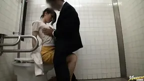Sizzling Milf Rides Hard Cock & Dominates With Hot Facesitting In Restrooms