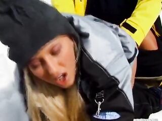 On a Snowy Mountain Giving a Oral...