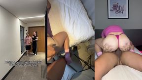 the fit neighbor fucked the twink bottom until he came in his little pink ass