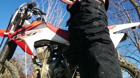 MASTURBATING OUTDOORS ON DIRT BIKE RIDE IN THE MIDDLE OF NO WHERE