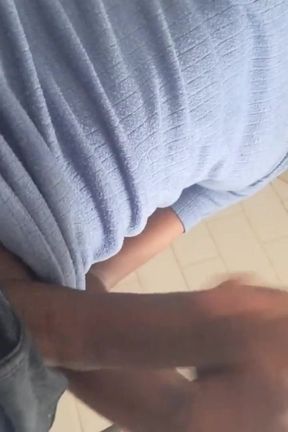 BBC Sneaky Wank in Bathroom