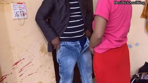 Boss fucked office girl in home