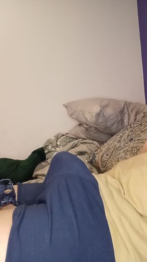 Hlywdjay in Underwear and a Puddle of Cum