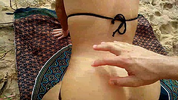 PUBLIC SUMMER BEACH, FUCK FACE, ANAL AND CUM SWALLOW!!!!