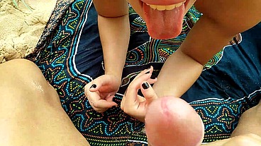 PUBLIC SUMMER BEACH, FUCK FACE, ANAL AND CUM SWALLOW!!!!