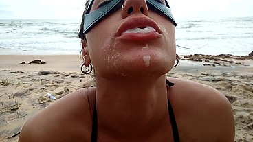 PUBLIC SUMMER BEACH, FUCK FACE, ANAL AND CUM SWALLOW!!!!
