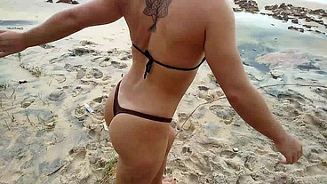 PUBLIC SUMMER BEACH, FUCK FACE, ANAL AND CUM SWALLOW!!!!
