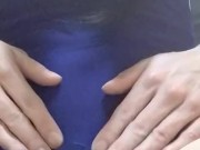 【女装】スク水姿で限界までおしっこ我慢していたけど、結局お漏らししちゃいました・・・