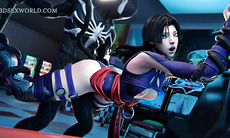The Misunderstanding: Psylocke X Venom (3D Anime Porn)