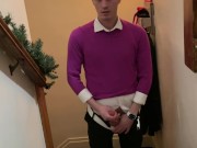 Eddie De Luca Jerks Off On Stairs [PREVIEW]