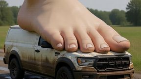 Giantess CRUSHES CARS after TRANFORMATION - Wet dream animated adventures