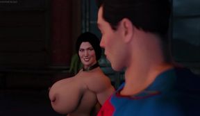 Wonder Woman x Superman - Taking Care of His Blue Balls