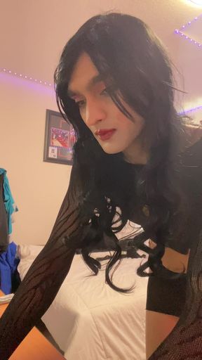 HOT INDIAN FEM BOY SISSY CROSSER DRESS SLUT STRIPS HER CLOTHES SHOWS COCK