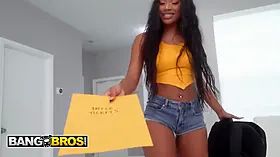 Bangbros - Brianna Moore finds her step-father jerking off and gets curious about his fat cock