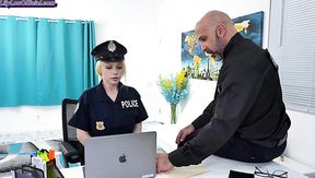 Busty policewoman has to seduce a criminal to scout out all his secrets