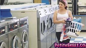 Cali Hayes gets dirty in public laundromat