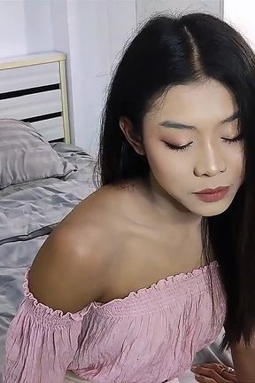 Lin, 19-year-old Thai Ladyboy Tries Her First White Cock