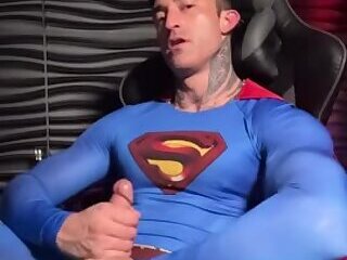 Jett Wayne Superman Jerk Off