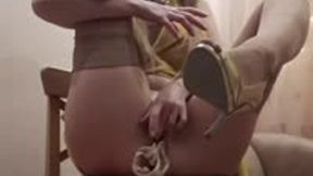 Verbal humiliating while stuffing my thongs