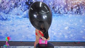 Nova's First Time Pump Popping a Variety of Balloons HD (1920x1080)