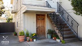 Cuckold Watches His Girlfriend Cheat to Pay Rent - Bi-sexual Encouragement Cuckolding Cum Kiss