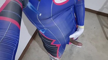 Dva Femboy Inflating her Belly with Soda and Cumming after Masturbating her Small Dick