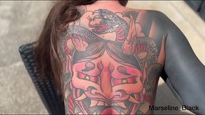 The master showered me with golden rain, fucked my ass, and cum on my face (Part 2)