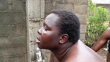massive muscular gym instructors fuck and ebony chubby guy in uncompleted building