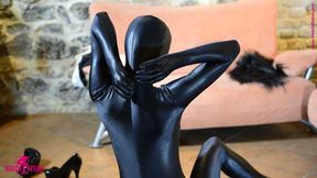 Sarah discovers her love for zentai