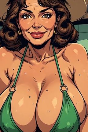 Bikini Old Babes 3D Ai Art