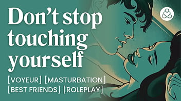 Best friend catches you masturbating | Stroking your dick while she makes herself come | Creamy pussy POV