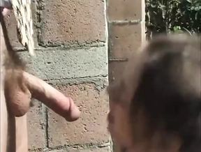 Young slut fucked outdoor