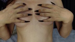 Long nails tist and nipples scratching play (wmv)